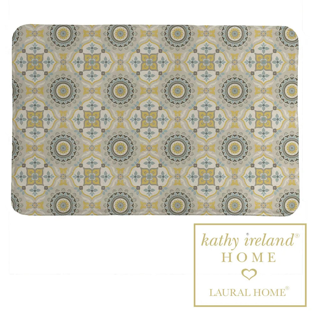 kathy ireland® HOME Indochine Mosaic Memory Foam Rug