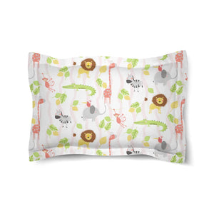 Jungle Pals and Friends Pink Comforter Sham