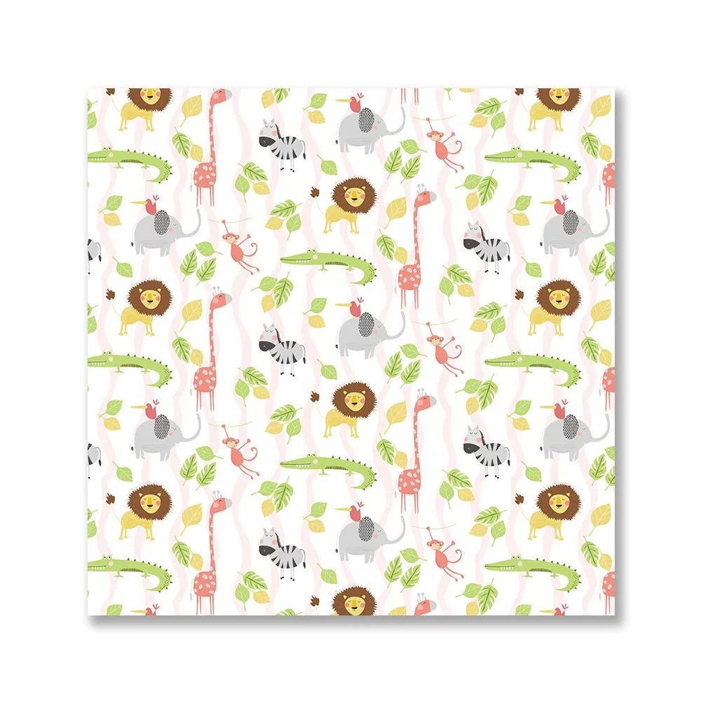 Jungle Pals and Friends Pink Comforter