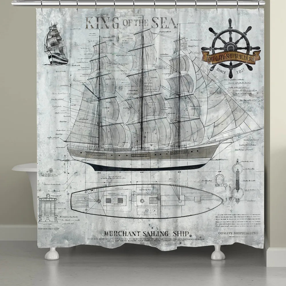 King of the Sea Shower Curtain 