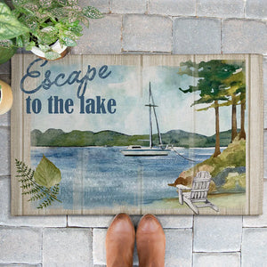 Lake Escape Outdoor Door Mat