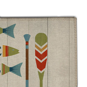 Lake House Rules Chenille Accent Rug