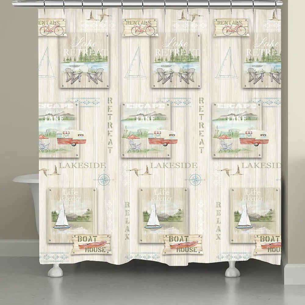 Lake Retreat Shower Curtain