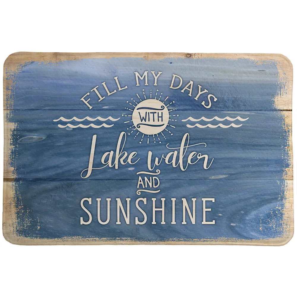 Lake Water And Sunshine Memory Foam Rug