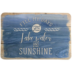 Lake Water And Sunshine Memory Foam Rug