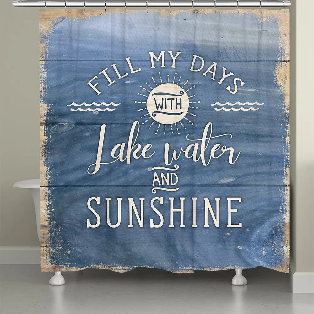Lake Water and Sunshine Shower Curtain