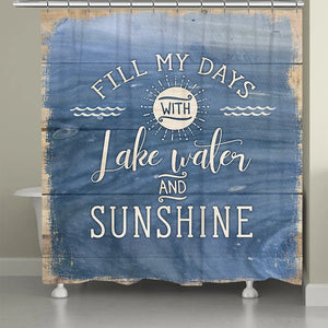 Lake Water and Sunshine Shower Curtain