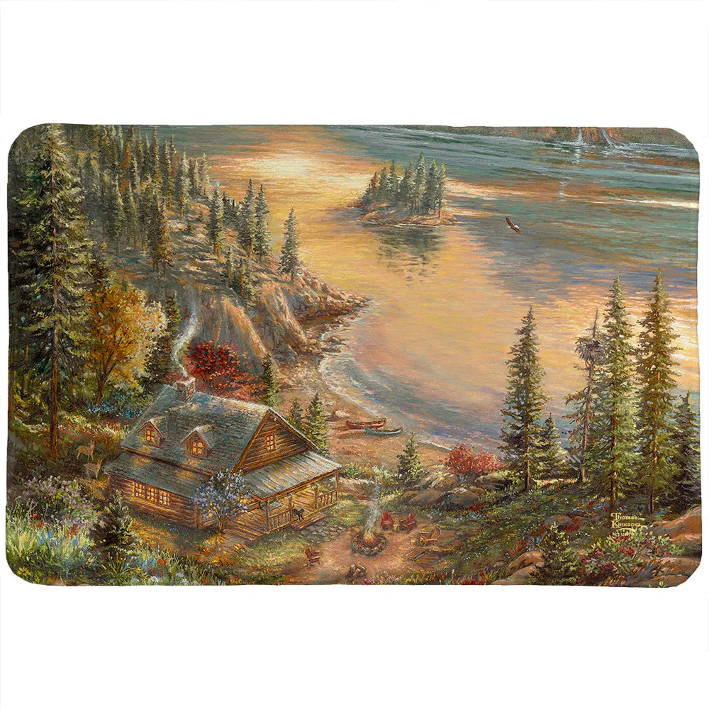 Thomas Kinkade Lakeside Splendor Memory Foam Rug