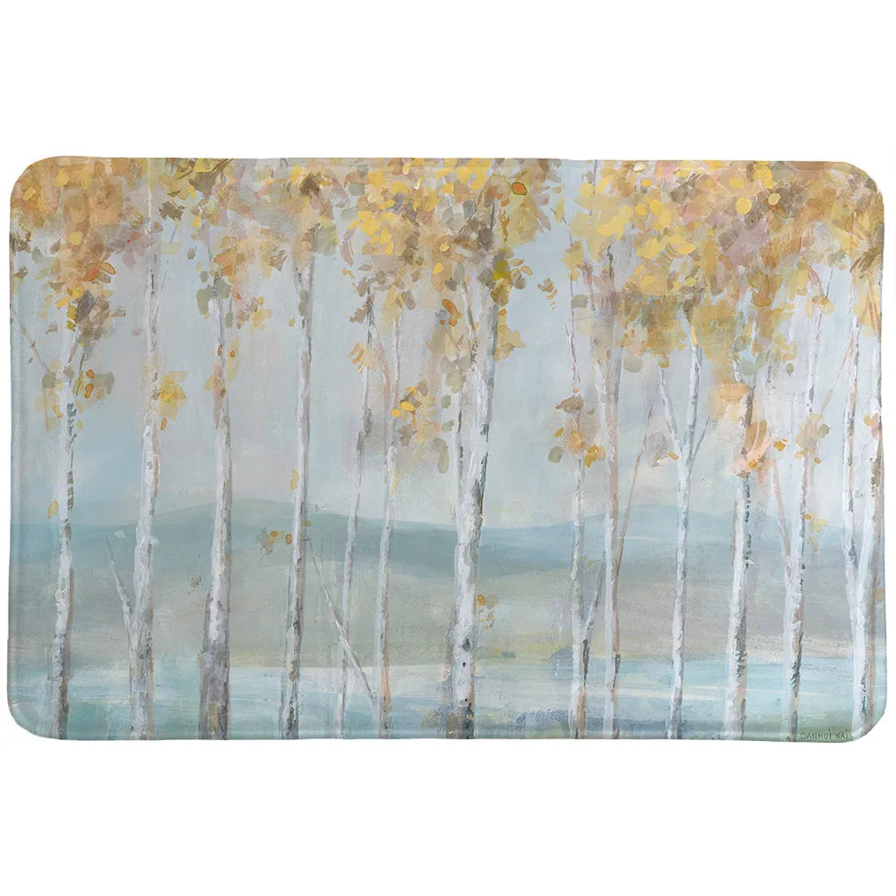 Lakeview Birches Memory Foam Rug