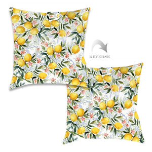 kathy ireland® HOME Lemon Joy Outdoor Decorative Pillow