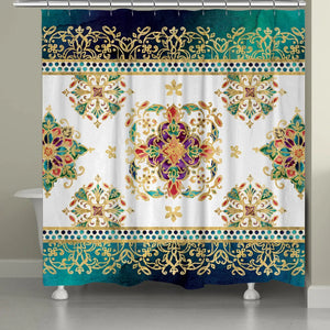 Medallion Jewels Shower Curtain 