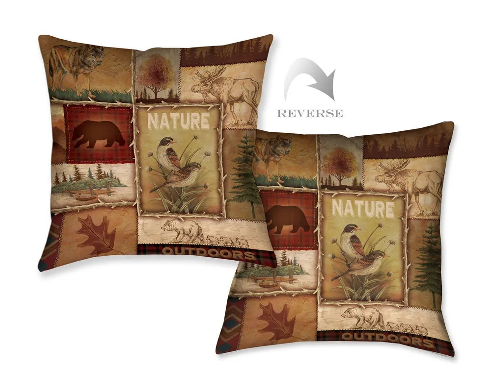 Lodge Collage II Indoor Decorative Pillow 