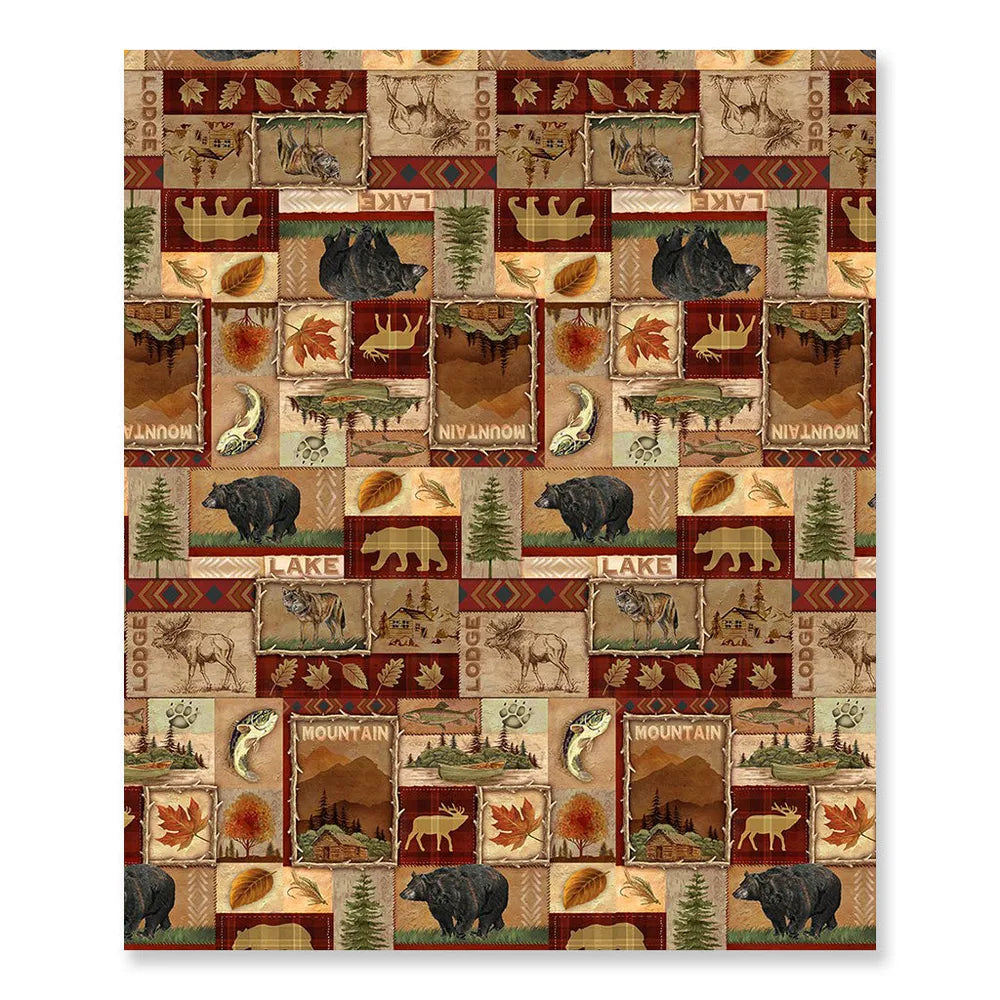 Lodge Collage Tablecloth