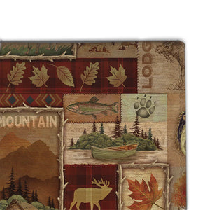 Lodge Collage Chenille Accent Rug