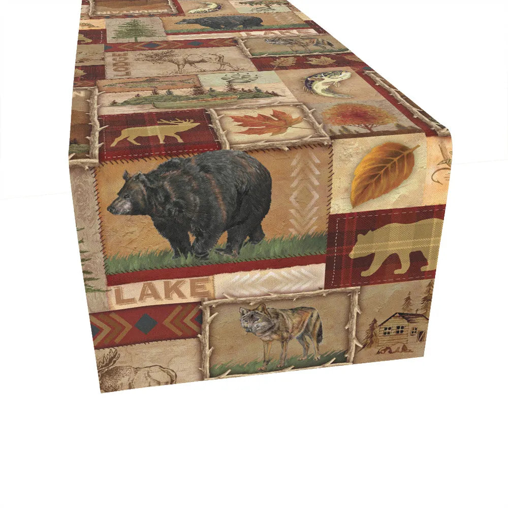 Lodge Collage Table Runner