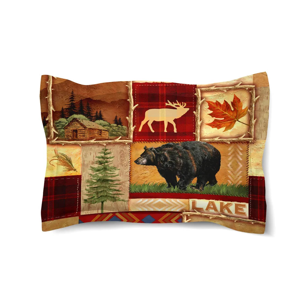 Lodge Collage Comforter Sham
