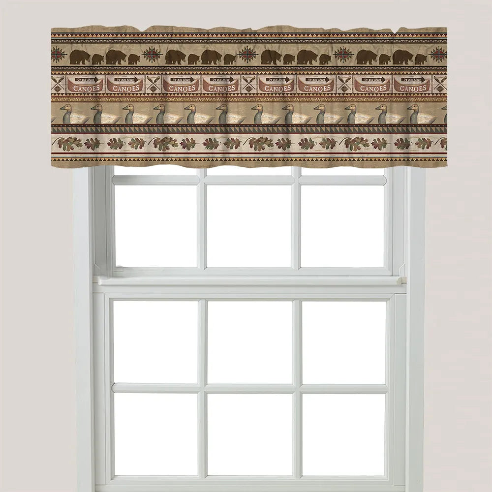 Lodge Look Window Valance