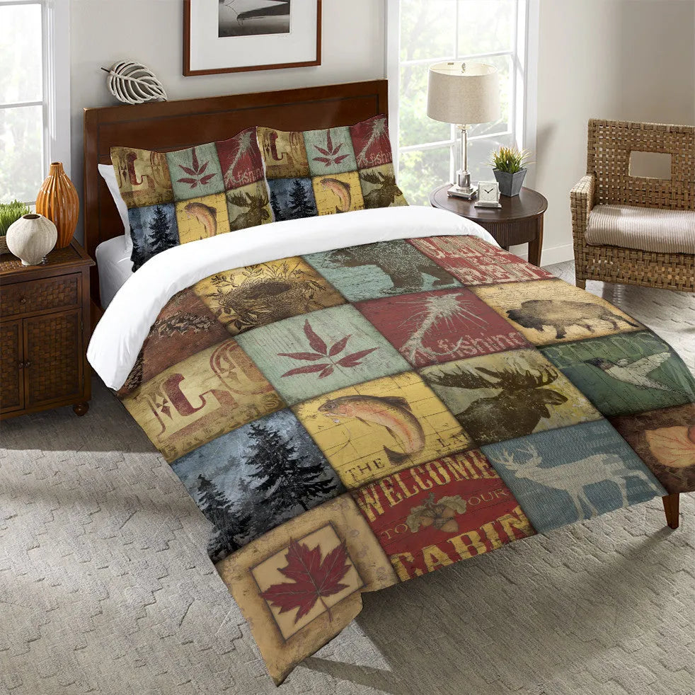 Lodge Patch Duvet Cover 