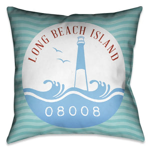 Long Beach Island Indoor Decorative Pillow