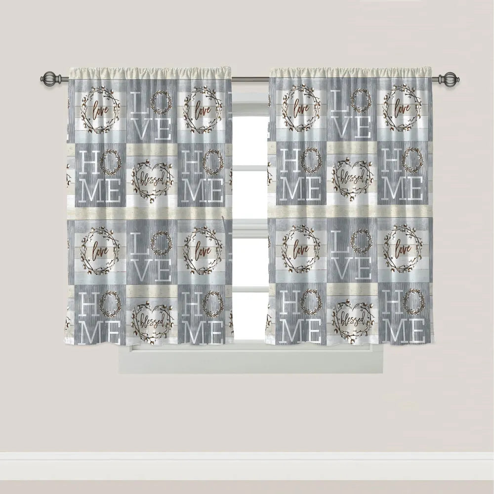 Loving Home Window Curtain Set Of 2