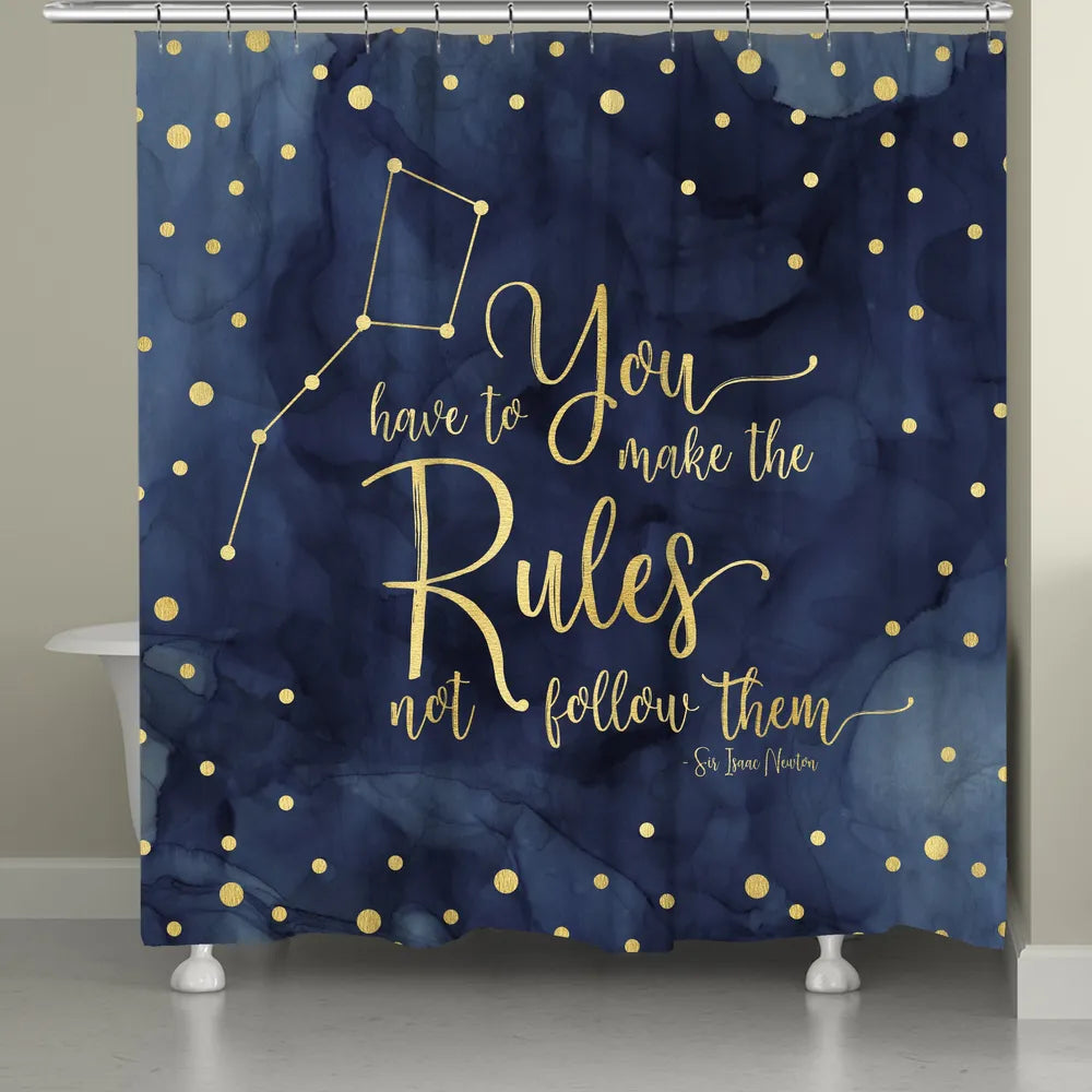 Make The Rules Shower Curtain
