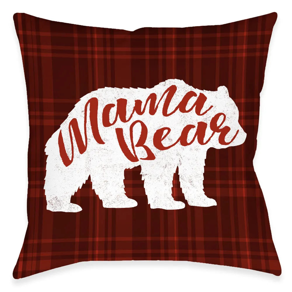 Mama Bear Indoor Decorative Pillow