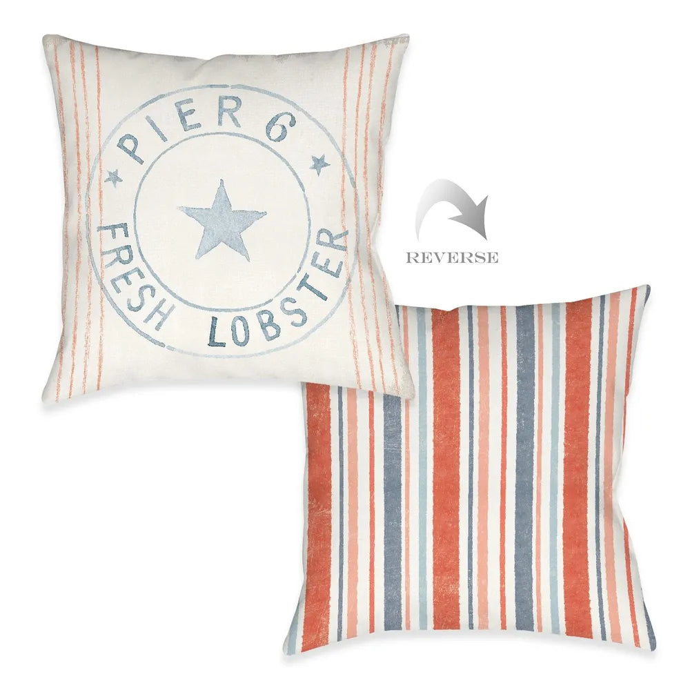 Maritime Pier 6 Outdoor Decorative Pillow