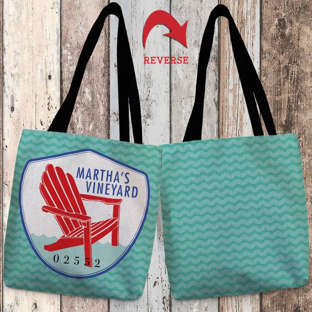 Martha's Vineyard II Canvas Tote Bag 