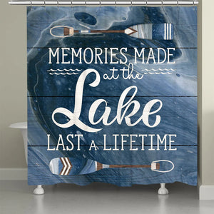 Memories At The Lake Shower Curtain