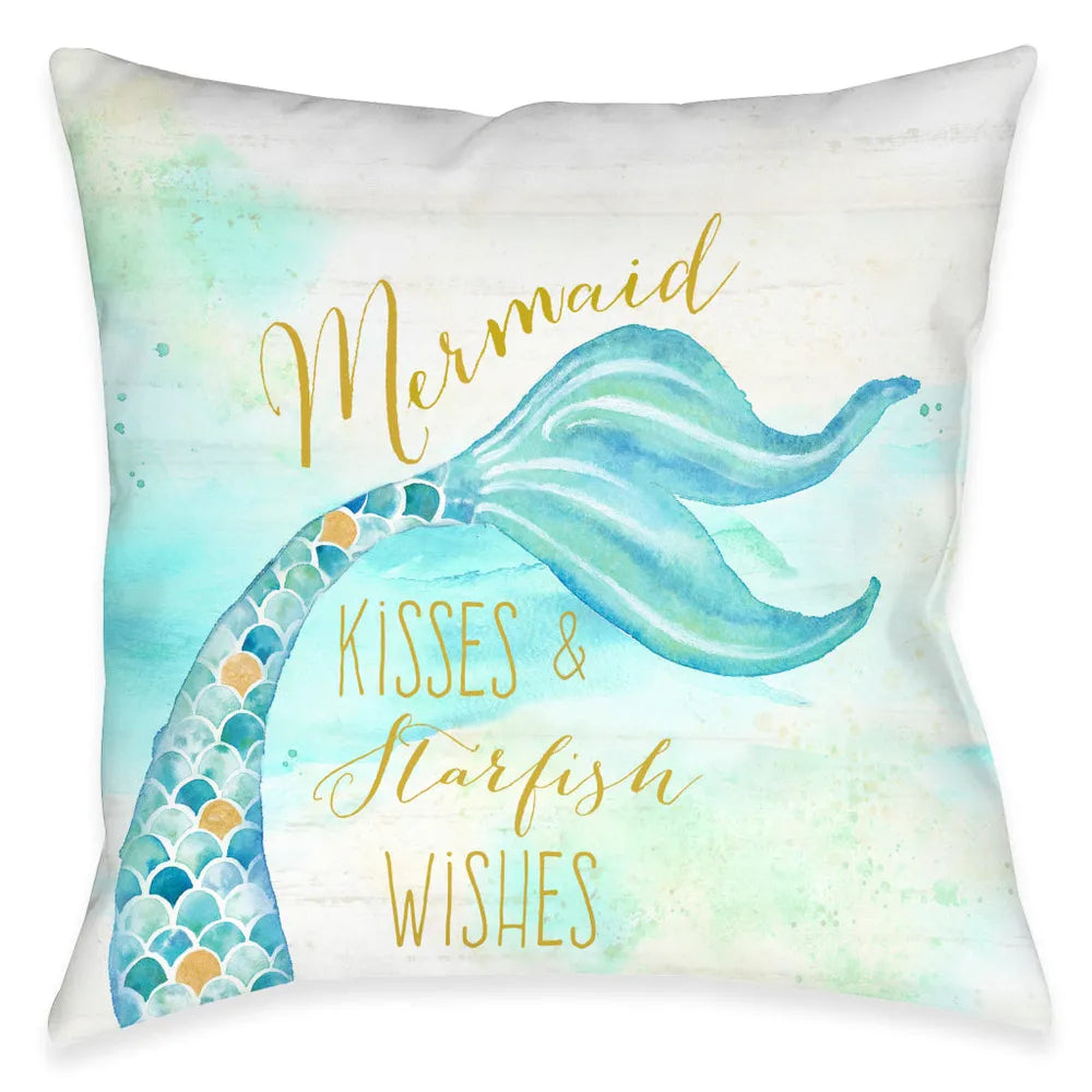 Mermaid Kisses Indoor Decorative Pillow
