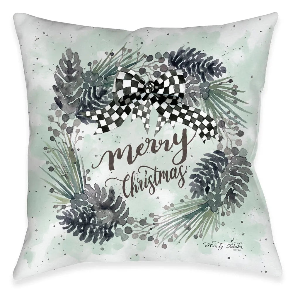 Merry Christmas Indoor Decorative Pillow