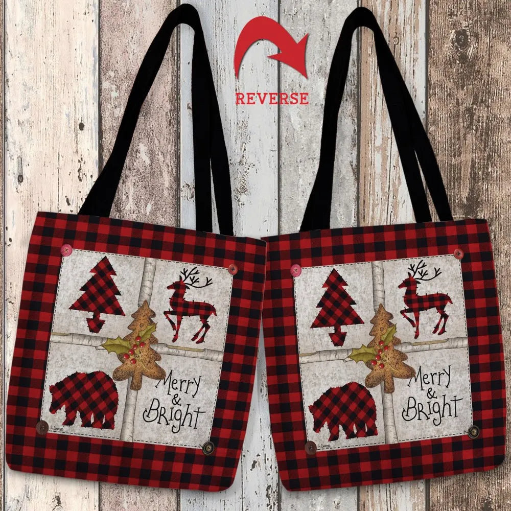 Merry and Bright Tote Bag