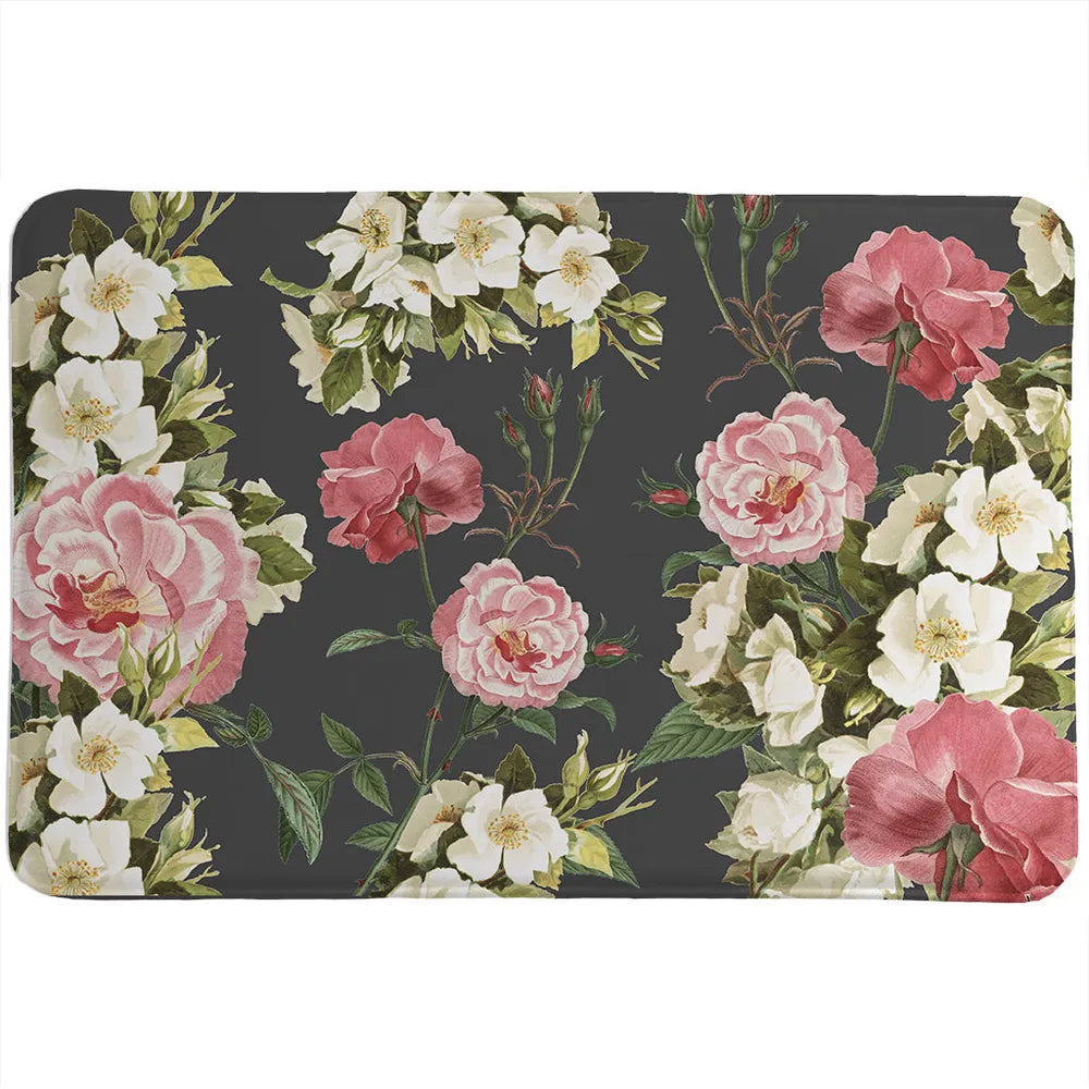 Mia Floral Memory Foam Rug