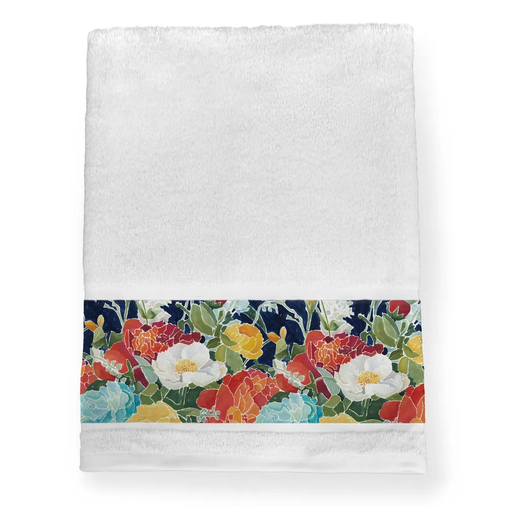 Midnight Floral Bath Towel 