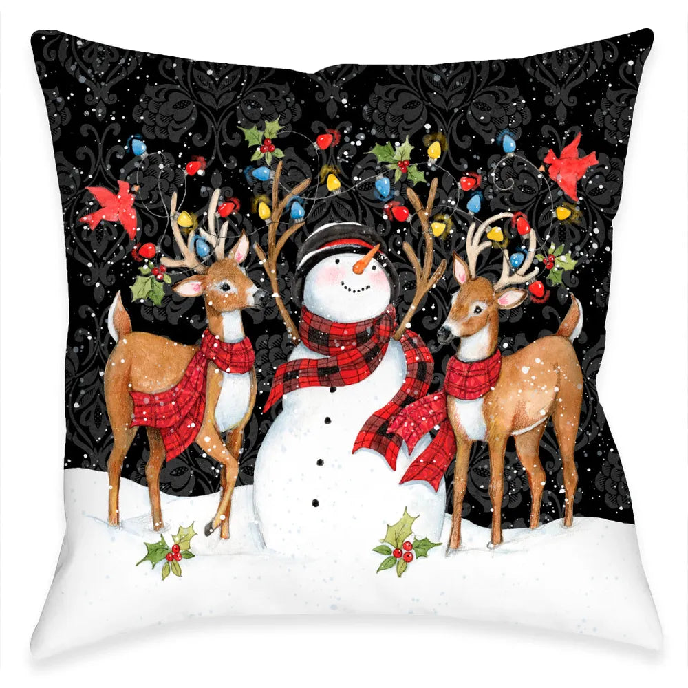 Modern Day Christmas Indoor Decorative Pillow