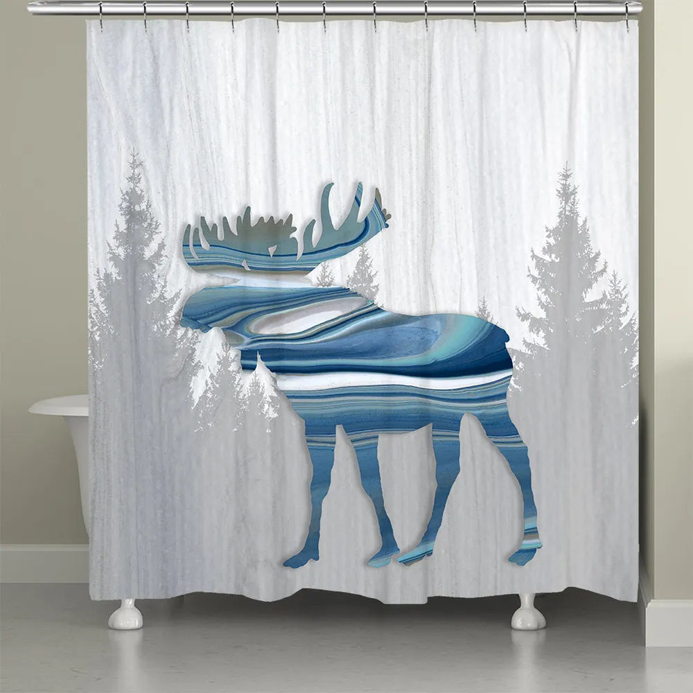Moose Lodge Shower Curtain