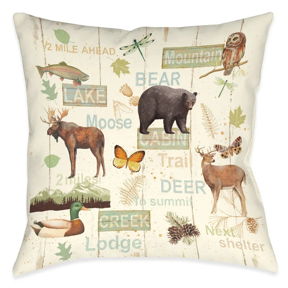 Mountain Lodge Indoor Decorative Pillow