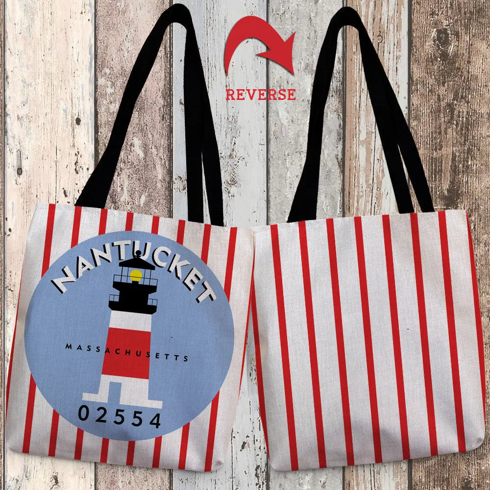 Nantucket I Canvas Tote Bag 