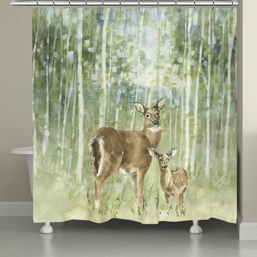 Nature's Call Deer Shower Curtain