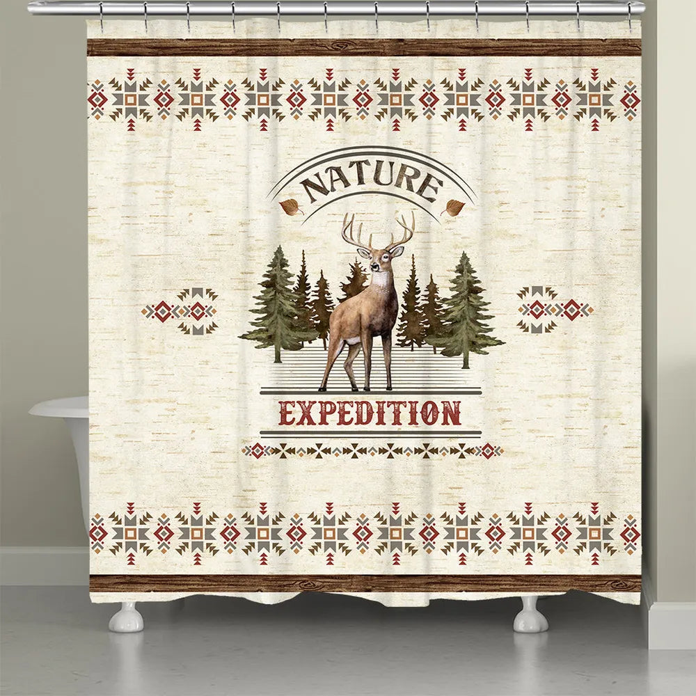 Natures Expedition Shower Curtain