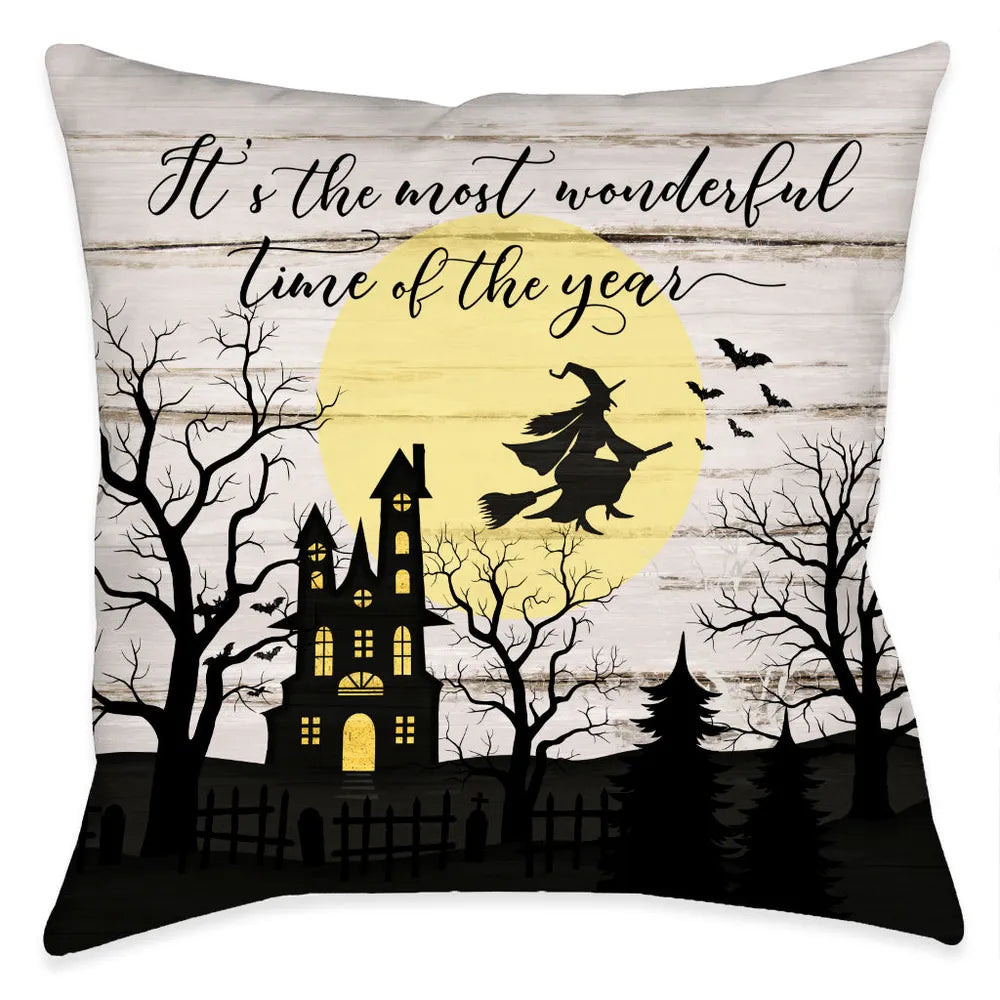 Night Hauntings Outdoor Decorative Pillow
