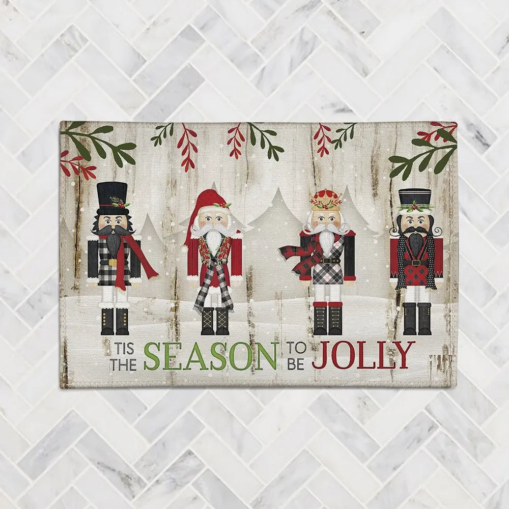 Nutcracker Christmas Chenille Accent Rug