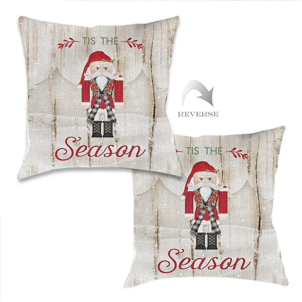 Nutcracker Christmas Indoor Woven Decorative Pillow