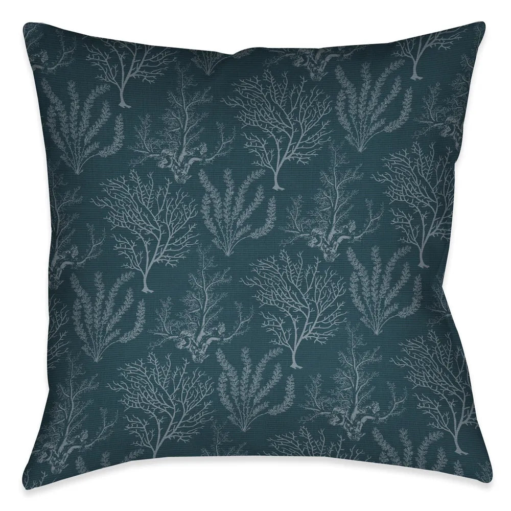 coral ocean life pillow