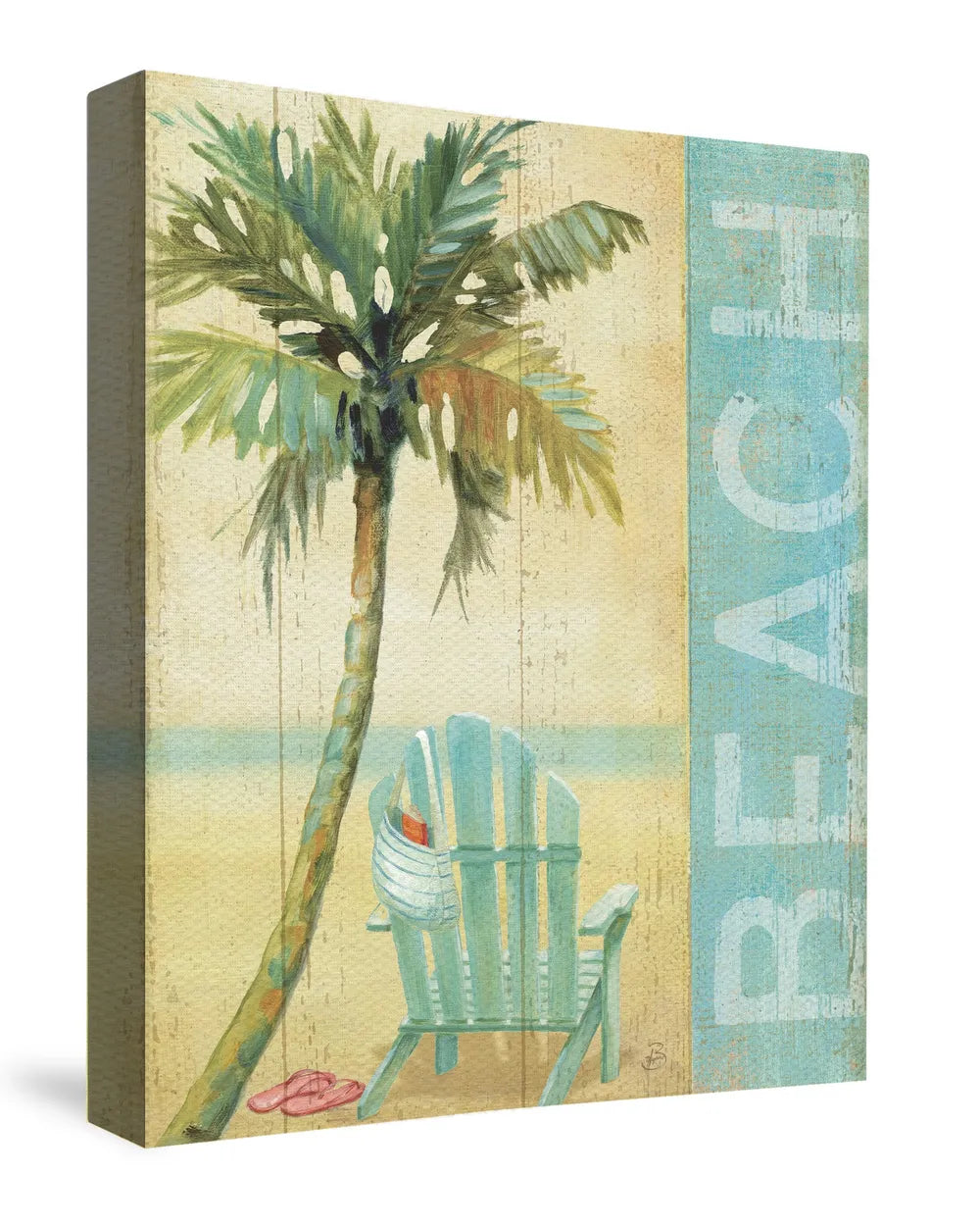 Ocean Beach I Canvas Wall Art 