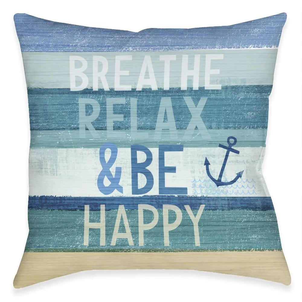Ocean Breathe Outdoor Decorative Pillow