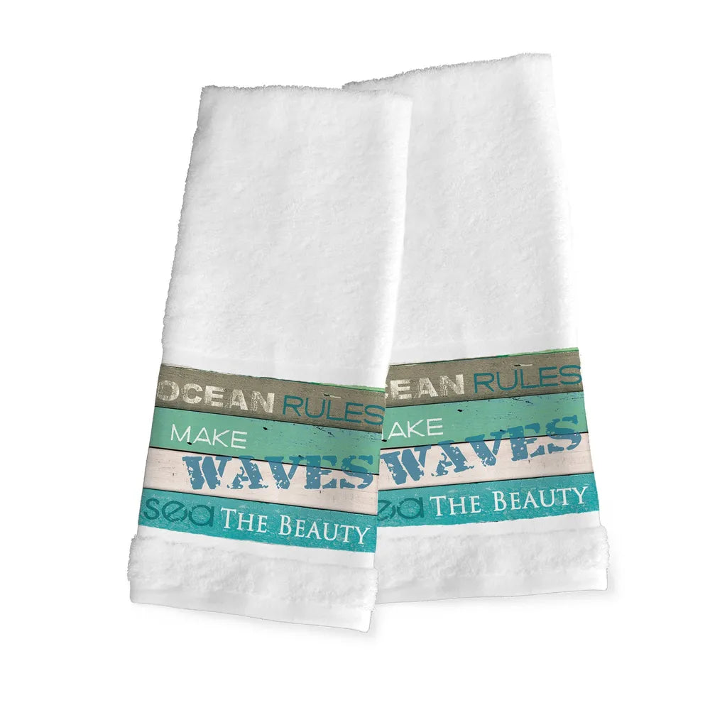 Ocean Rules Hand Towels 