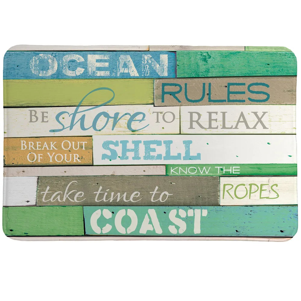 Ocean Rules Memory Foam Rug 