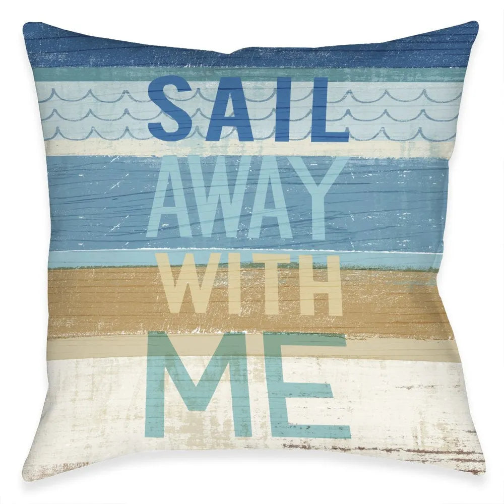 Ocean Sail Away Outdoor Decorative Pillow