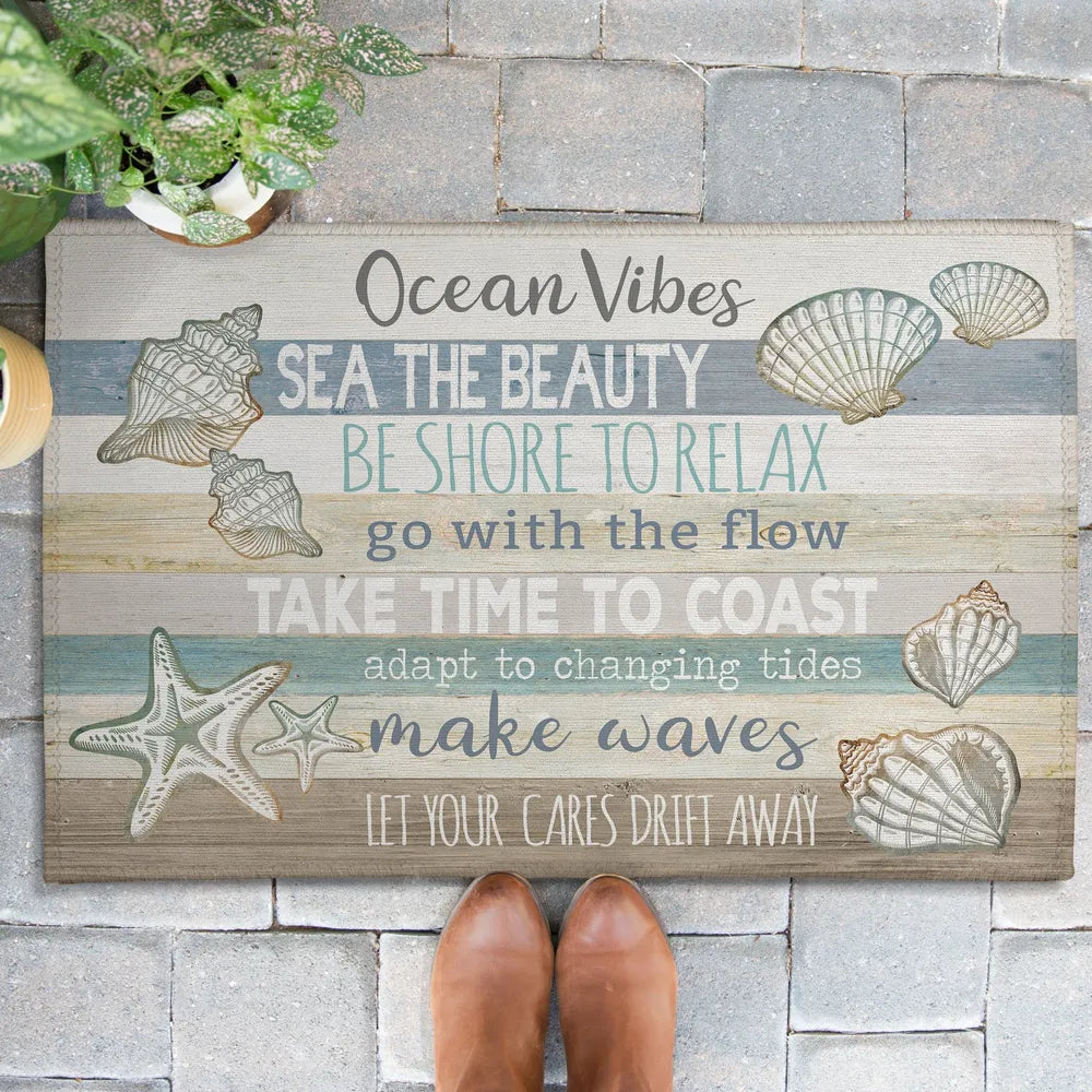 Ocean Vibes Outdoor Door Mat